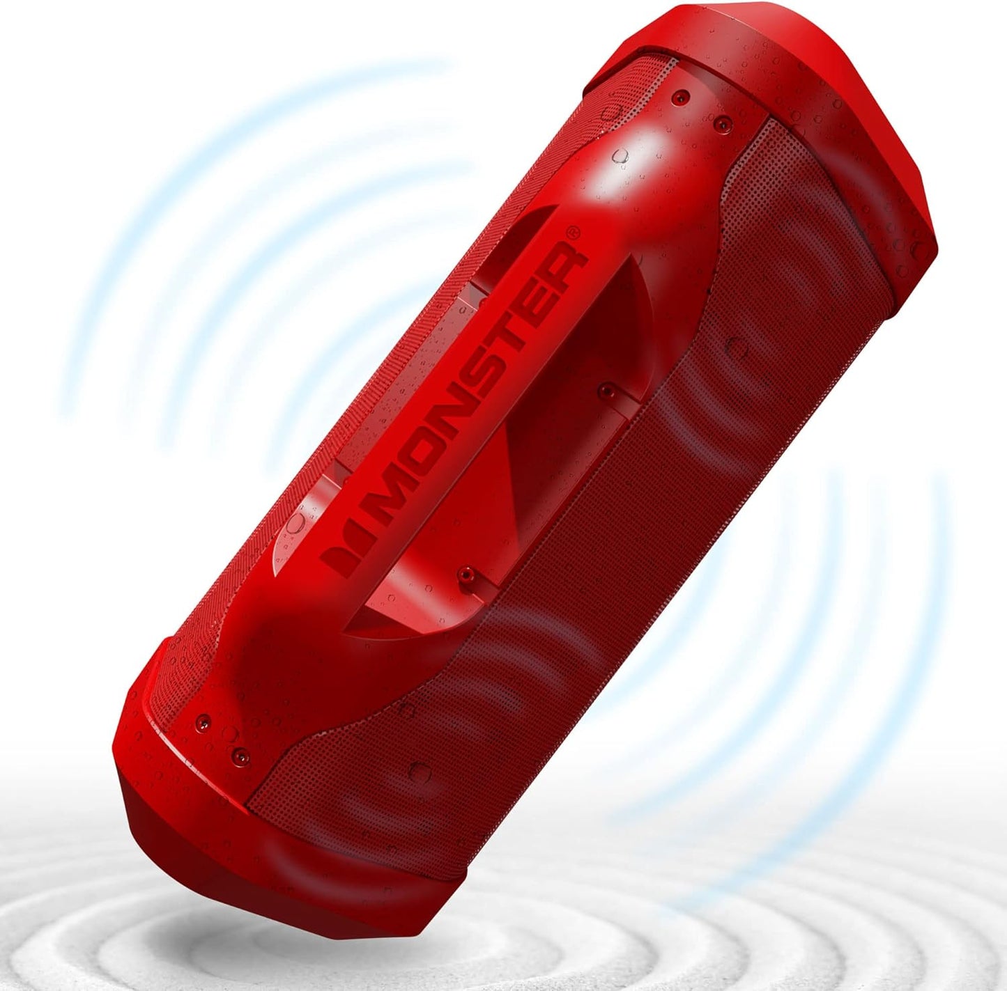 Monster Blaster 3.0 Portable Speaker, 120W Wireless Bluetooth Speaker, IPX5 Rechargeable Waterproof Bluetooth Speaker with USB Charge Out & Aux Input