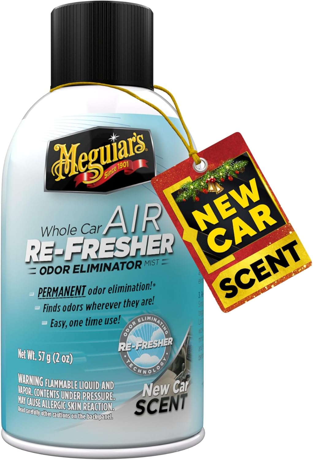 Meguiar's Heelmotor Lugverfrisser Reukverwyderaarsproei – Nuwe Motorgeur (57g)