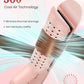 Airflow Curling Iron, 360° Cool 2 in 1 Flat Iron Hair Straightener & Curler for Lasting Curls, 1.25 Inch Curling Wand, 5 Temps for Long & Short Hair, Women Gifts, Anti-Scald