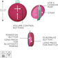 Ultimate Ears MINIROLL Ultra-Portable Waterproof Bluetooth Speaker, Big Bass, IP67 Dustproof, 131 ft Range - Gentle Pink