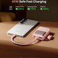Mini Portable Charger Power Bank USB C Battery Pack with Cable 10000mAh 45W Ultra  - (L Pink))