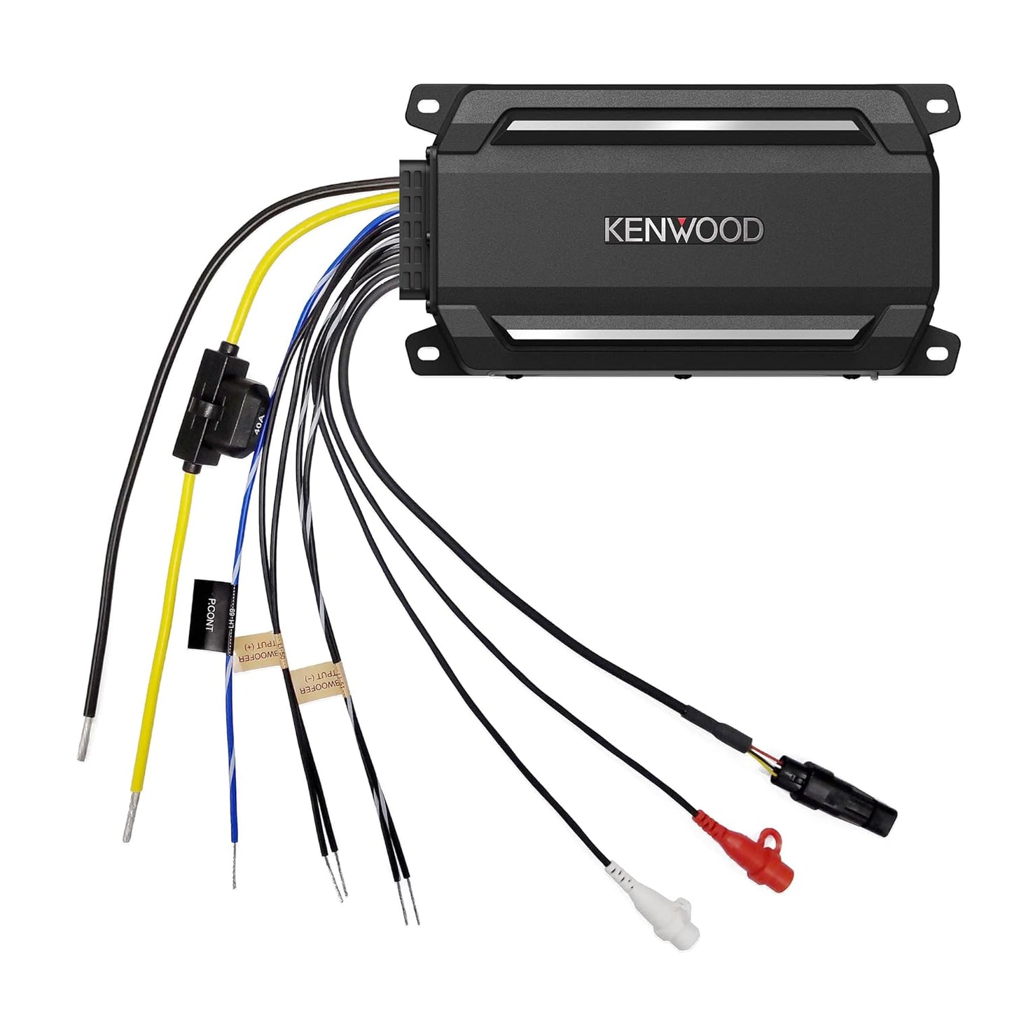 KENWOOD KAC-M5001 600W Monokompakte Digitale Versterker vir Motor, Mariene, UTV & Motorsportvoertuie, Soliede Korrosiebestande Aluminiumonderstel, IPX6, IPX7 & IP6X Gesertifiseer en Vibrasiebestand