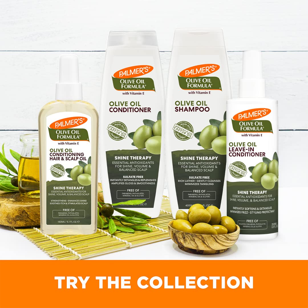 Palmer's Olive Oil Formula Leave In Conditioner Spray, Shine Therapy, Instantly Detangle, Soften and Smooth Textured and Curly Hair (8.5 0z)
