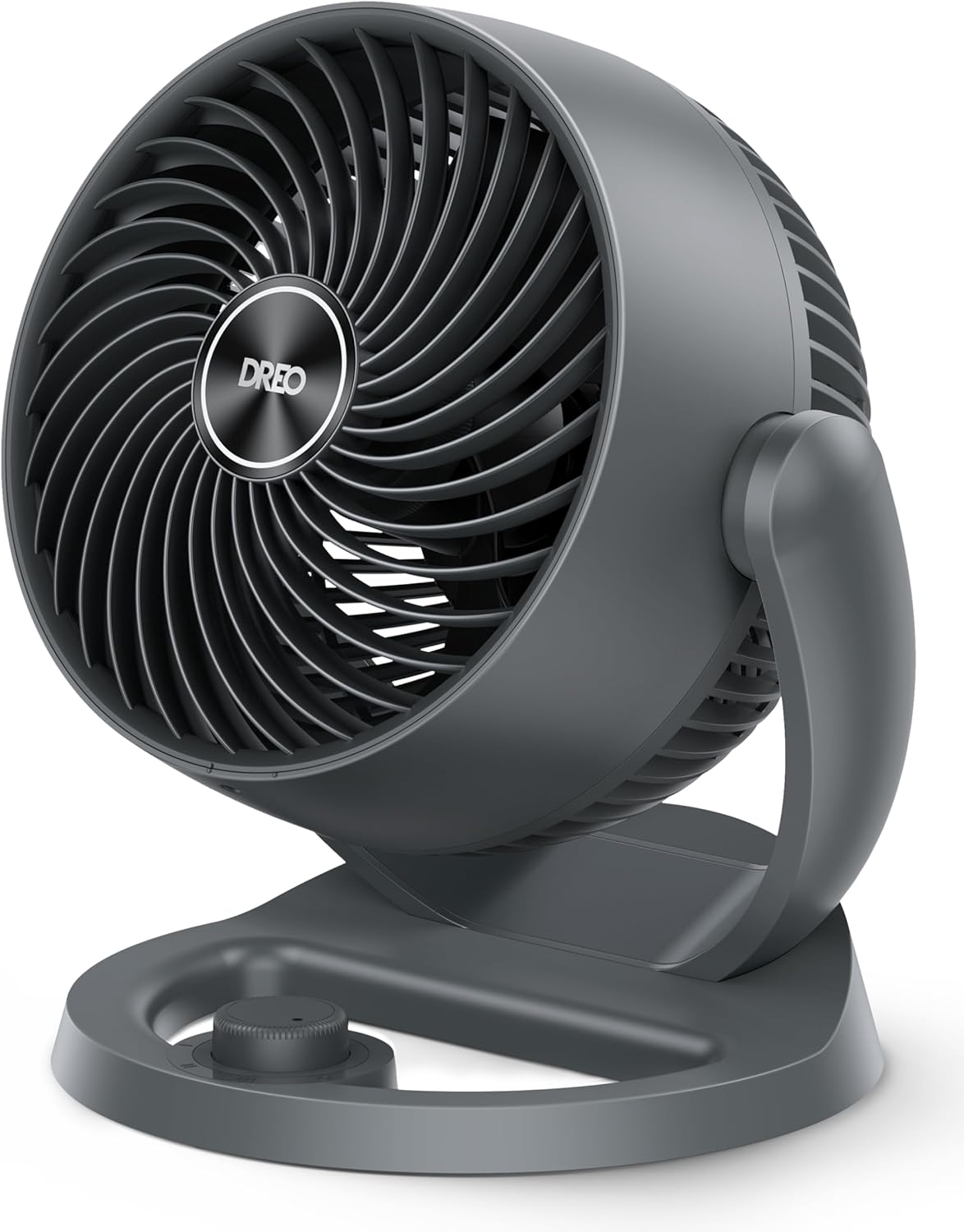 12" Desk Fan 70ft Powerful Airflow, 28db Quiet Table Air Circulator for Whole Room, 120° Adjustable Tilt, 3 Speeds - Grey
