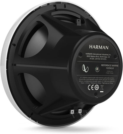 Infinity Reference 1022 MLW 10 inches Marine Boat RGB LED Subwoofer - (White Gloss)