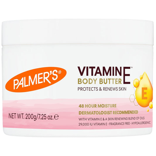 Palmer's Natural Vitamin E Body Butter 48 HR Moisture - Dermatologist Recommended -  7.25 oz