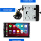 Double DIN  7"  Apple CarPlay Android Auto Wired or Wireless Touchscreen Car Stereo Radio Bluetooth Backup Camera Input