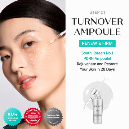 REJURAN Glow Trio Essentials, c-PDRN® Korean Skincare Gift Set, 3 Pieces