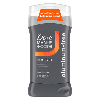 Dove Men Care Aluminum‑Free Deodorant Stick for Men - Vanilla Bean & Sandal Wood Mood Boosting Scent, 72HR Odor Protection (2PK)