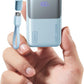 INIU 10000mAh 45W Ultra Mini Portable Charger Power Bank with Cable - (Light Blue)