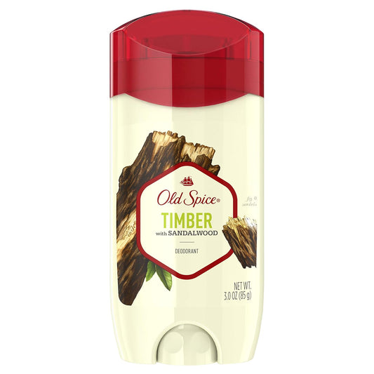 Old Spice Aluminum Free Deodorant for Men, Timber with Sandalwood Scent (Pack of 3)