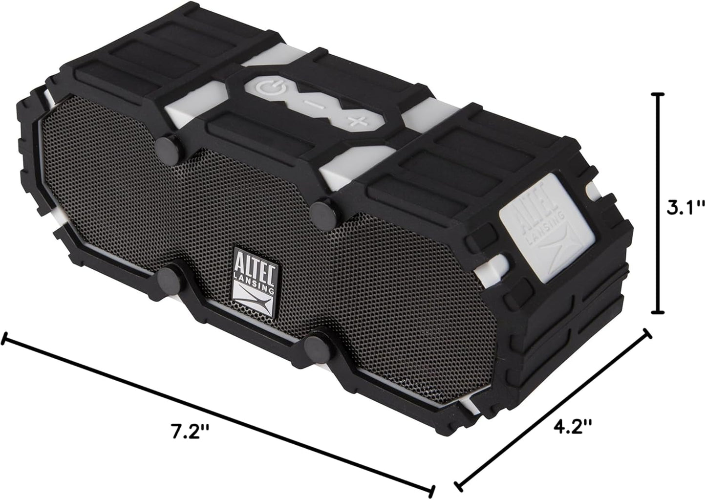 Altec Lansing Mini LifeJacket 2 - IP67 Waterdigte Drywende Bluetooth-luidspreker Vir Swembad En Reis, Skokvaste en Sneeuvaste Draagbare Luidspreker Vir Buitelug, 30vt Reikwydte en 10 Uur Speeltyd