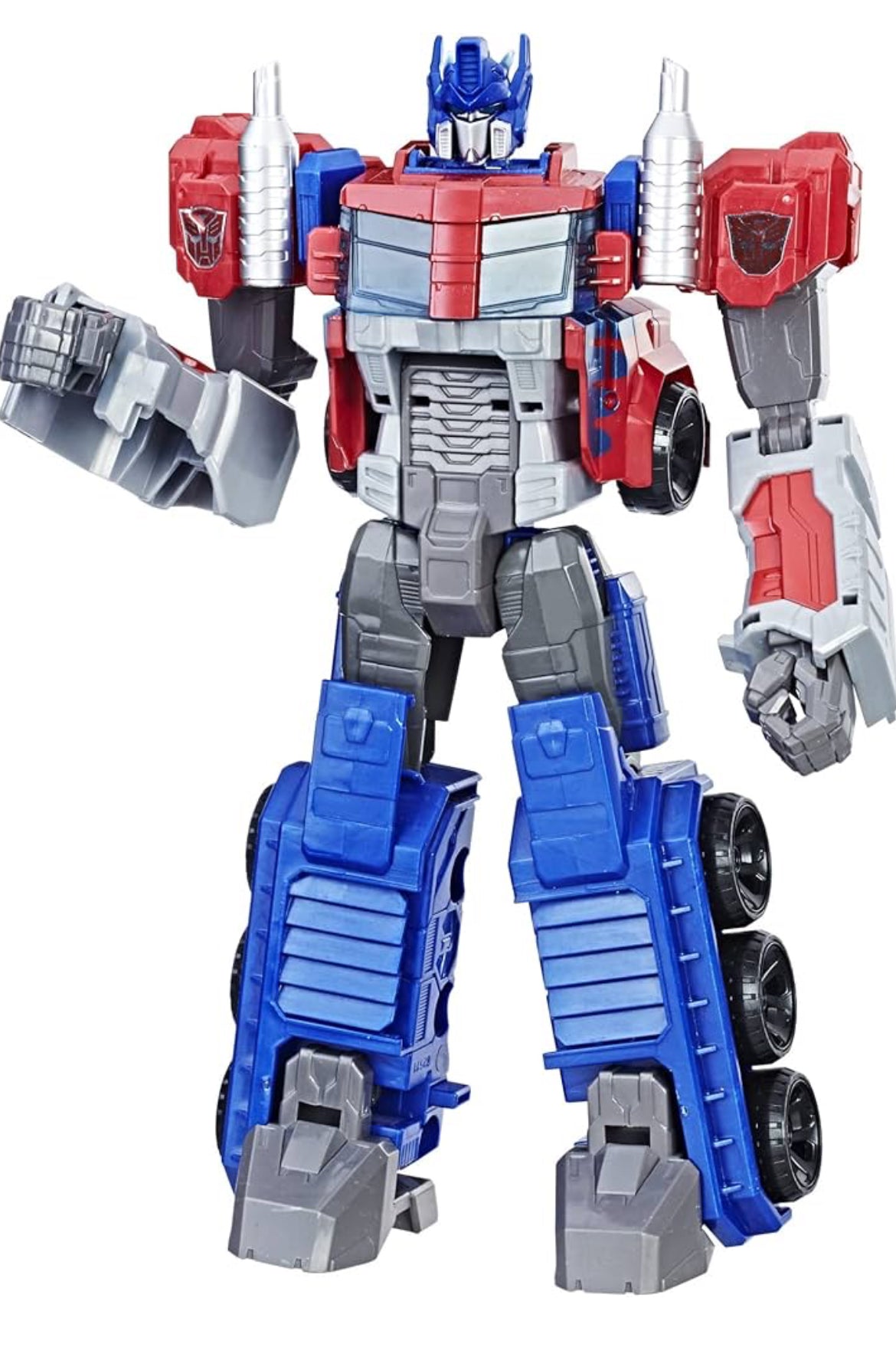 Transformers Toys Heroic Optimus Prime Action Figure - Timeless Large-Scale Figure, Changes into Toy Truck - Toys for Kids 6 and Up, 11-inch (Amazon Exclusive)