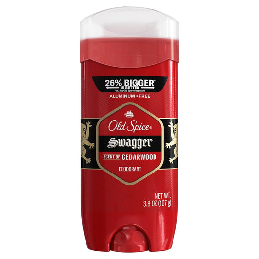 Old Spice Aluminum Free Deodorant for Men, 24/7 Odor Protection, Freshness & Lasting Scent - Swagger w/ Cedarwood Scent - (2 Pack)