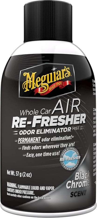 Meguiar's Heelmotor Lugverfrisser Swart Chroom Geur - 2oz