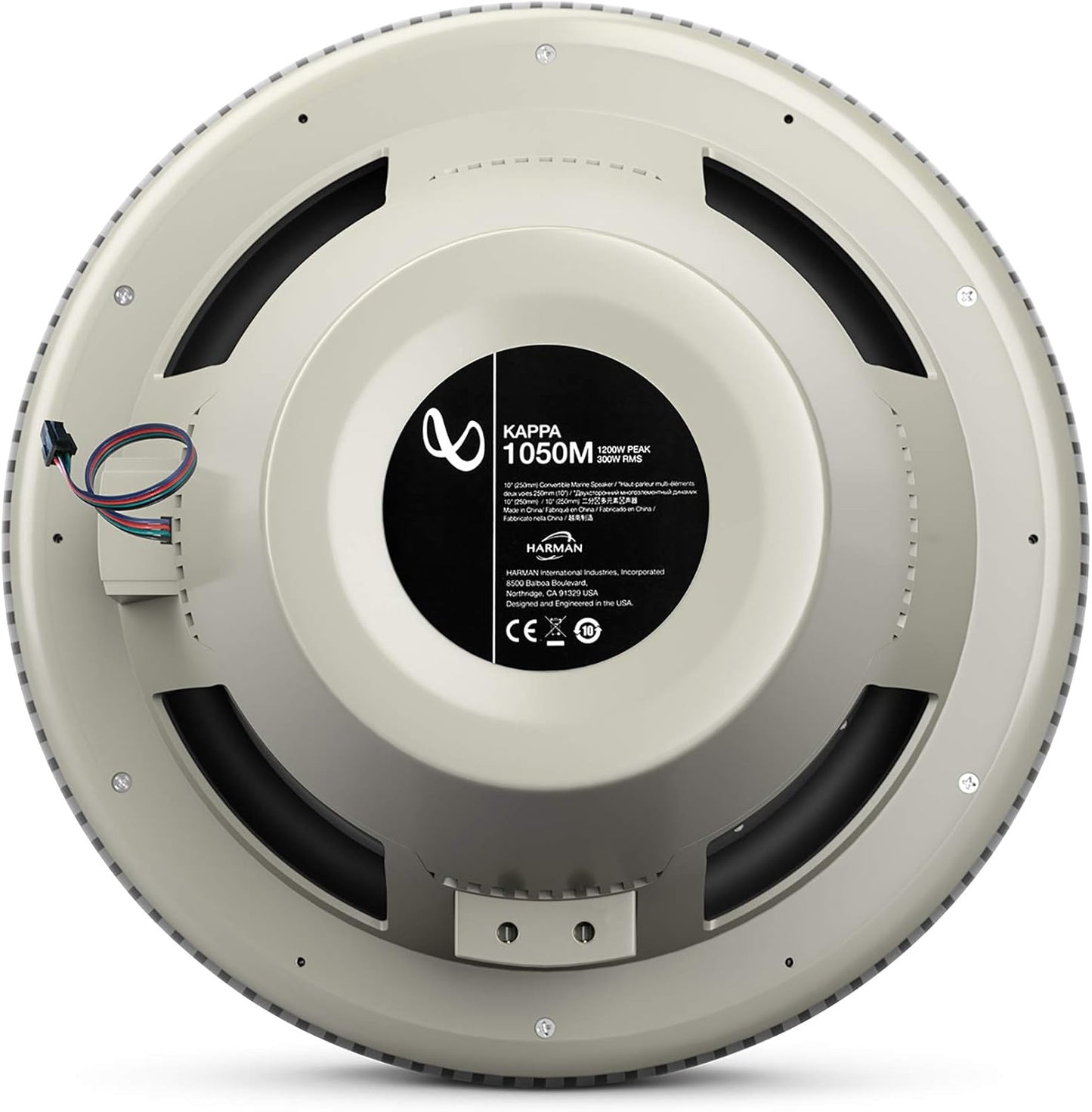 Infinity Kappa Marine KAPPA 1050M Titanium 10 Inches Premium RGB LED Subwoofer