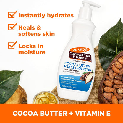 Palmer's Cocoa Butter Body Oil + Body Lotion, Value Skin Care Bundle for Dry Skin, Provides 48 HR Moisture to Dry, Rough Skin
