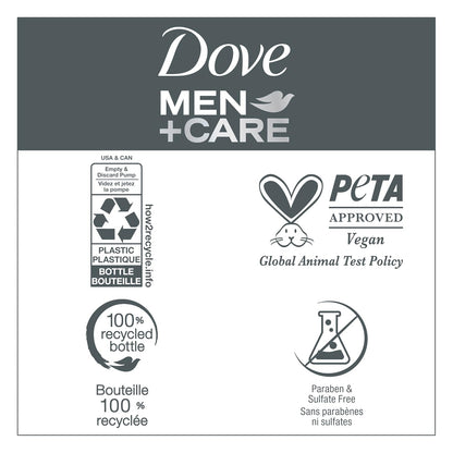 Dove Men Care 2-in-1 Shampoo + Conditioner - Avocado & Tea Tree Oil with Vitamin E & Mineral Complex, 17.5 oz (2PK)