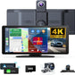 Wireless Carplay 4k Ultra HD Screen 10.26 Inches 360 Rotation Dash Cam Carplay & Android 1080p GPS Navigation/Mirror Link/Voice Control/Siri/FM Satellite Radio Receiver
