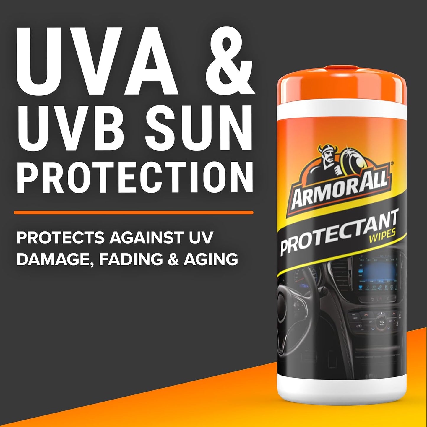 Armor All Original Beskermende Doeke, Motorbinnekant Skoonmaakdoeke met UV-beskerming - (30 Tel)