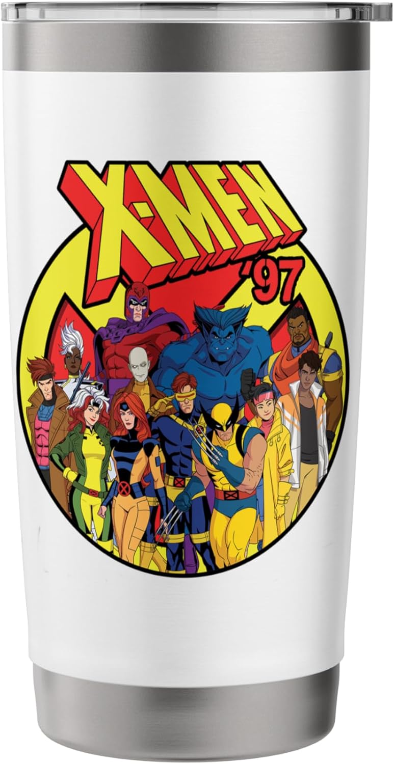 Marvel Studios X-Men '97 Animated Series Team and Title Logo Stainless Steel Insulated Tumbler