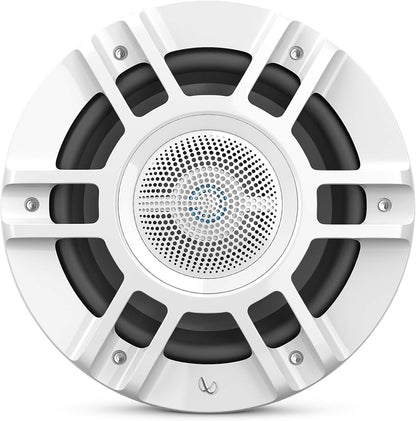 Infinity Kappa Marine Series White 8" Premium 3-Way RGB LED Convertible Speakers - White
