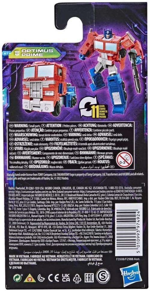 Transformers Starwars 3.5-inch Toys Generations Legacy Core Optimus Prime Action Figure - (Kids Ages 8 and Up)