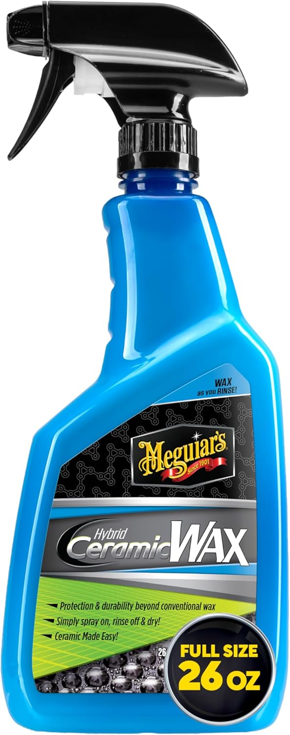 Meguiar's Hybrid Ceramic Spray Wax vir Motordetails met Uitstekende Beskermende Krag van Gevorderde SiO2 Hibridiese Versperring - (768 ml)