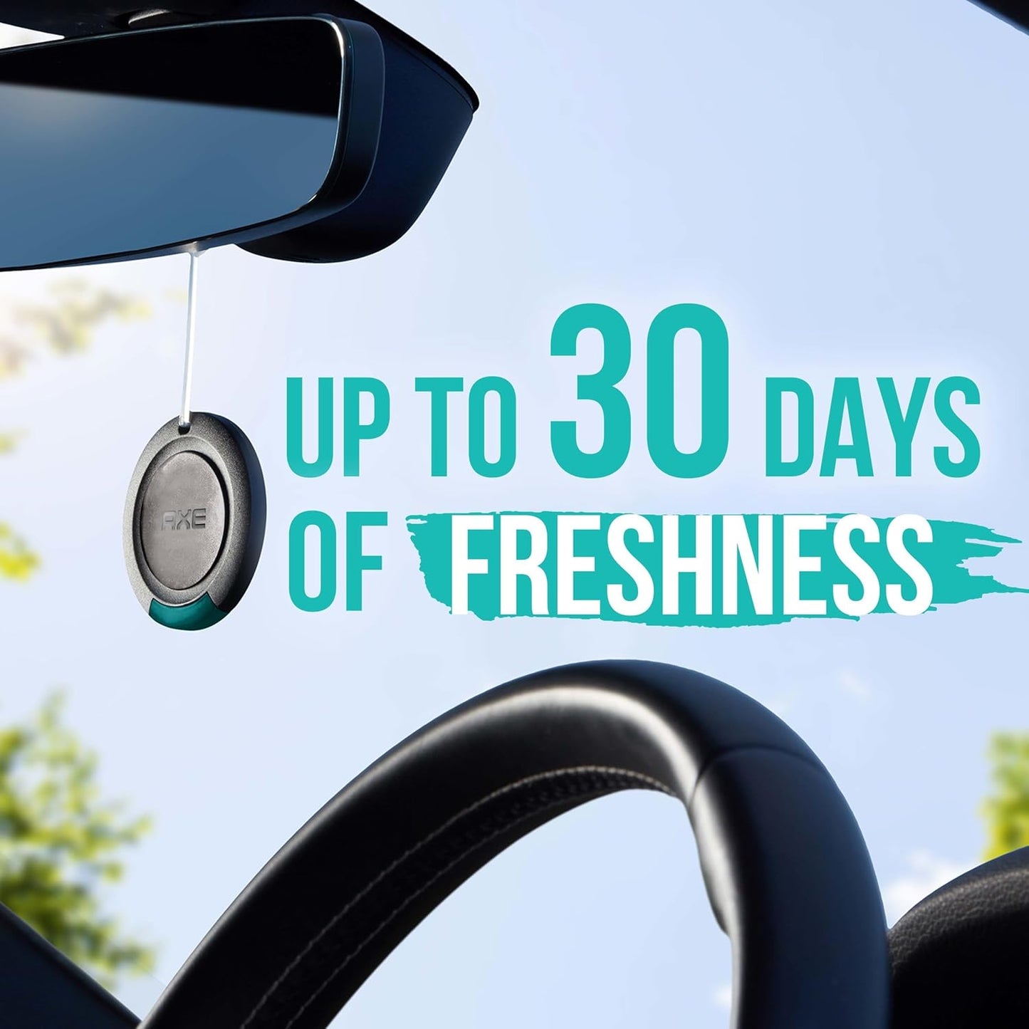 AXE Apollo Scent 3D Hanging Gel Car Air Freshener 30 day Fresh - (Pack of 2)
