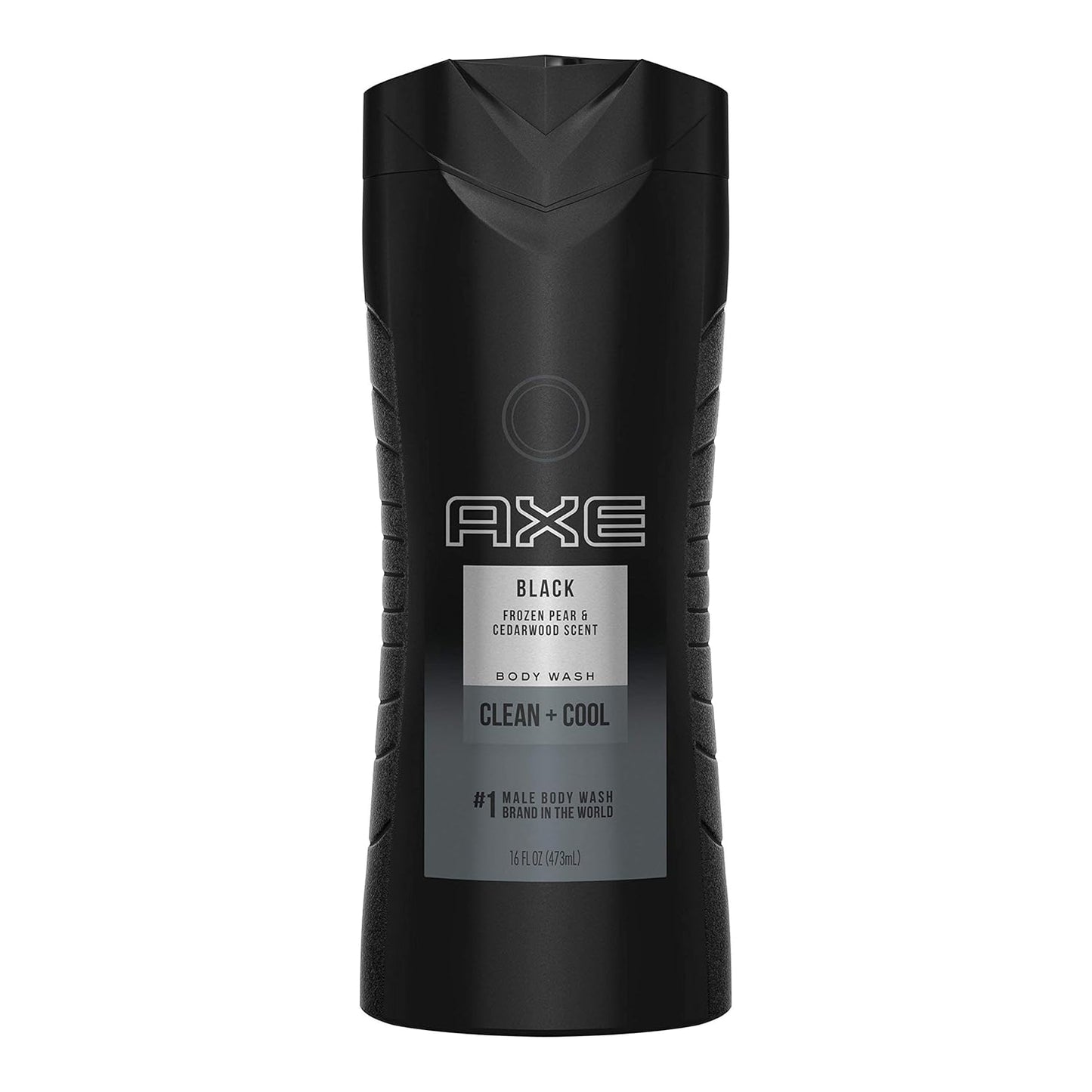 AXE Body Wash 12h Refreshing Scent Cleanser Black Frozen Pear and Cedarwood Men's Body Wash - 100% Plant-Based Moisturizers (16 oz)