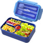 Bento Lunch Box for Kids - Leakproof w/ 4 Compartments Tableware - Reusable On-the-Go Meal - Blue