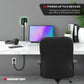 Monster Power Shield: Magnetic Wall Outlet Extender, Multiple Plug Outlet with 2 AC Outlets, 3 USB-A Ports, & 1 USB-C Port (20W)