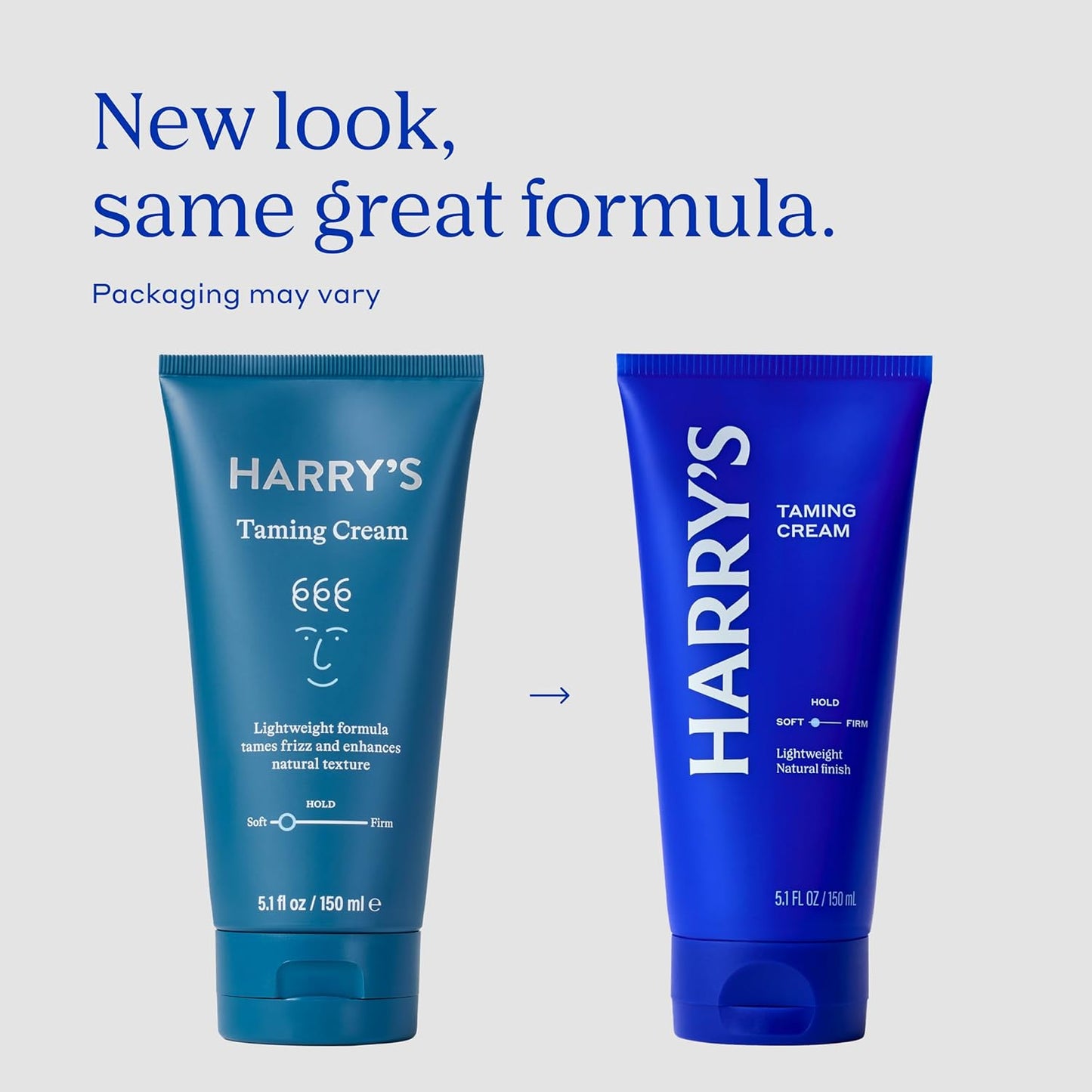 Taming Hair Cream for Men with Soft Hold and Natural Finish - 5.1 fl oz - PACKAGING MAY VARY - (Pack of 2)