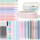 Aesthetic All-in-One Bulk Pack Supplies - Mechanical Graphite Pencil for Students Stationary School Essentials - (Pink)