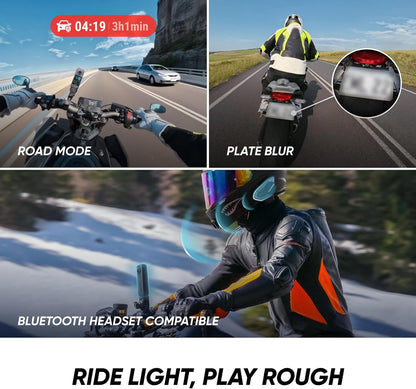 Insta360 X4 Air Motorcycle Multiview Bundle - Lightweight 165g 8K 360 Camera, Invisible Selfie Stick, Replaceable Lenses, Shoot First & Frame Later, Built-in Wind Guard, FlowState Stabilization