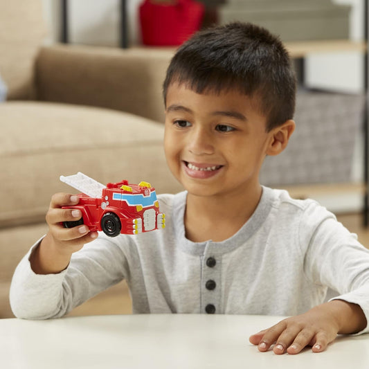Transformers Playskool Heroes Rescue Bots Academy Team Heatwave The Fire-Bot, Kids Converting Robot Toy, 4.5-Inch Action Figure ( Ages 3+)