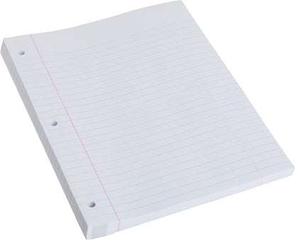 Mead Loose Leaf Paper, Wide Ruled Filler Notebook Paper, Reinforced, 8" x 10-1/2", 100 Sheets, Fits 3-Ring Binder (Pack of 2)