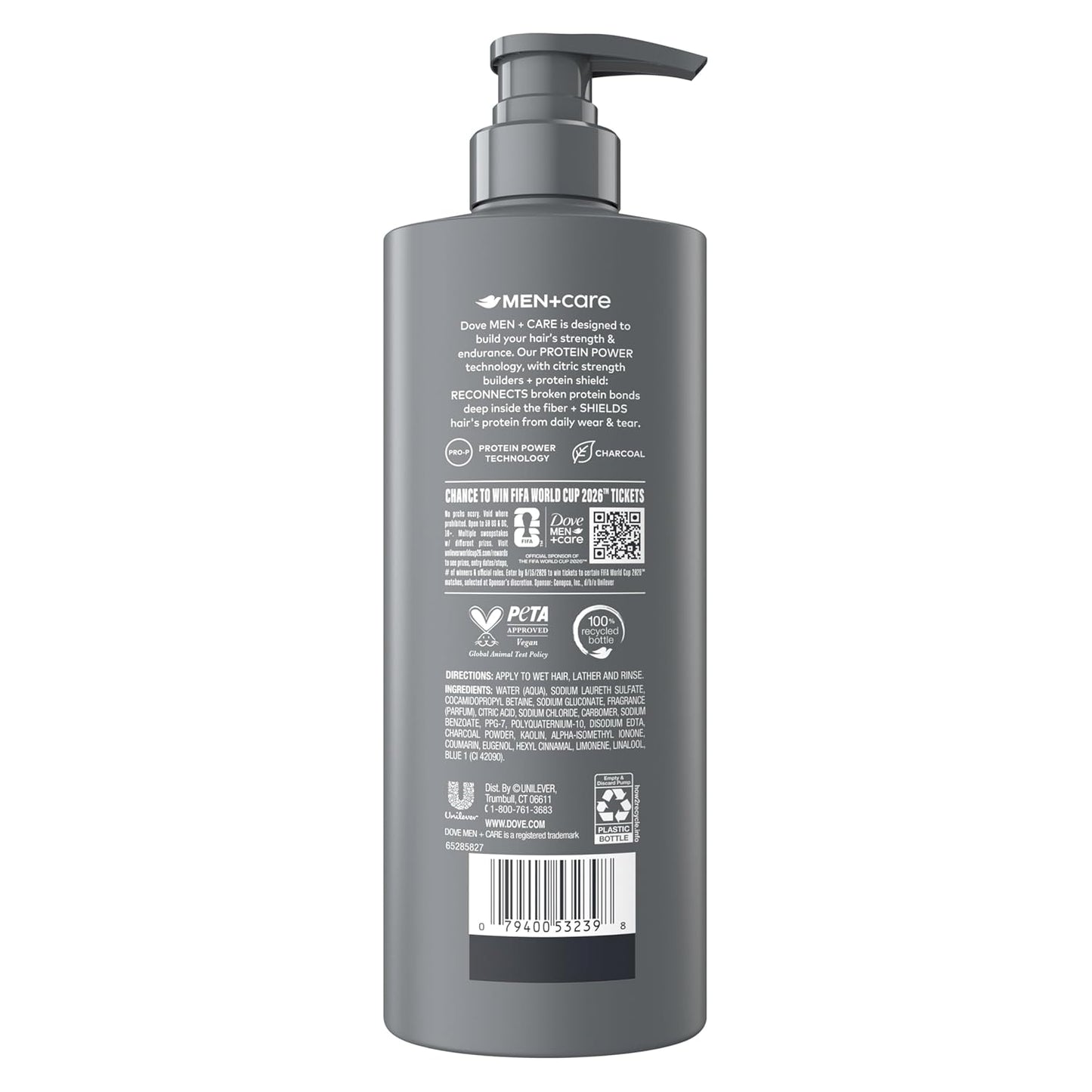 DOVE MEN + CARE Hair Care Striker Swag to Boost Volume & Strengthen Hair 18 Fl oz (2 CT)