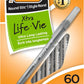 BIC Round Stic Xtra Life Ballpoint Pen, Ultra Long Lasting and Consistent Ink Flow - 60CT Black Ink (Pack of 2)