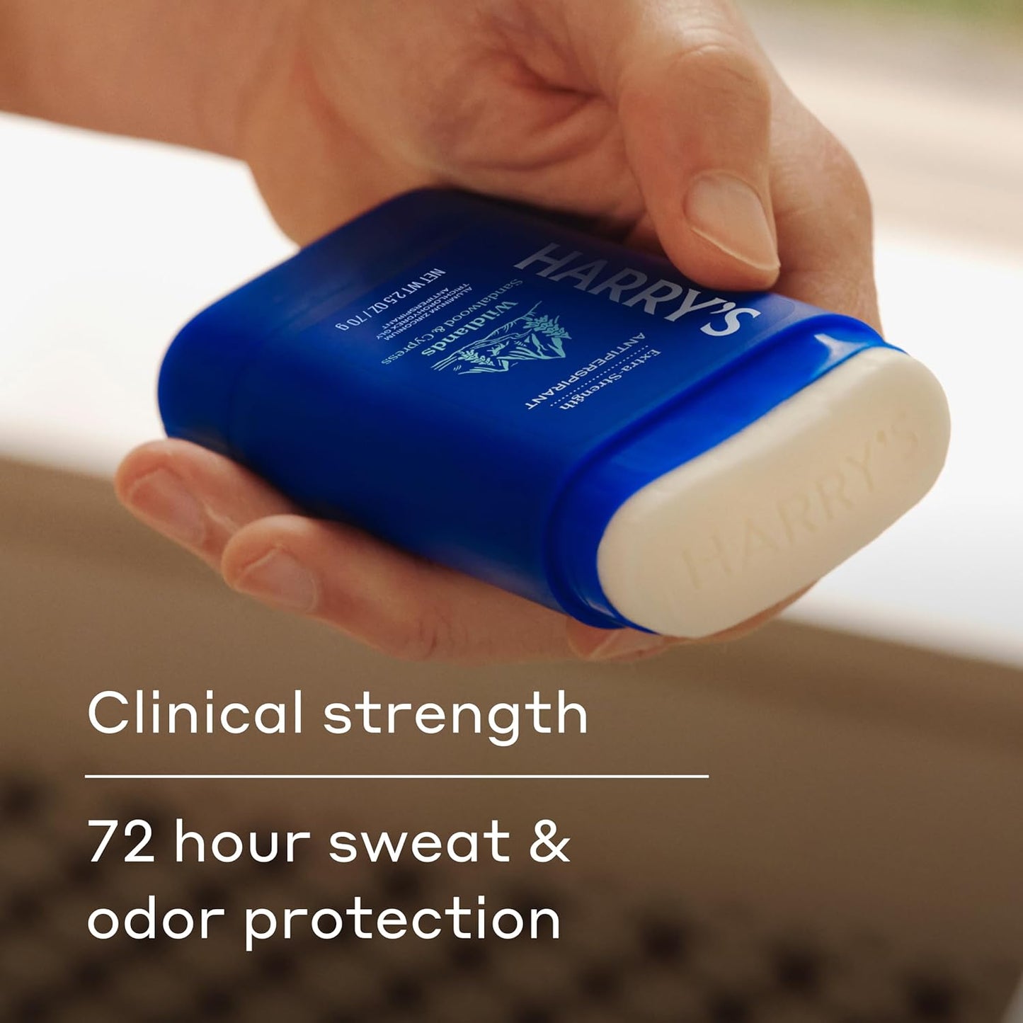 Extra-Strength Antiperspirant Deodorant, Sweat & Odor Control for Men, Variety Pack - Stone, Redwood, Wildlands, 2.5 oz (Pack of 3)