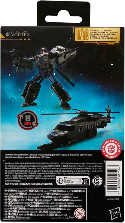 Transformers Age of the Primes Deluxe Class Combaticon Vortex, 5.5-inch Converting Action Figure, Robot Toys for Ages 8+