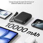 Portable Charger Slim 10,000mAh USB-C Power Bank - (Black)