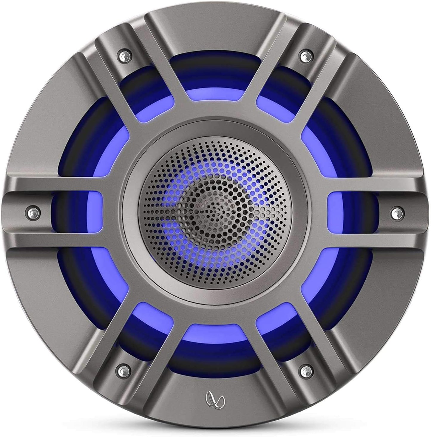 Infinity Kappa Marine 8 Inches Premium 3-Way RGB LED Convertible Speakers - Titanium