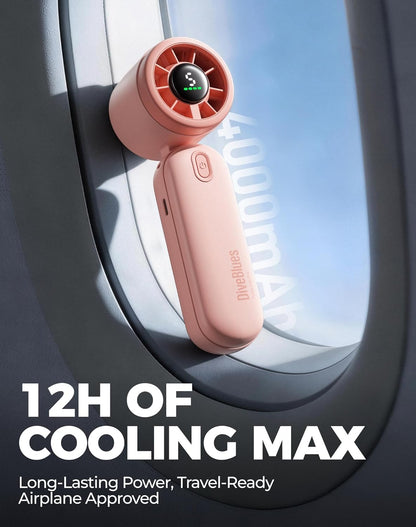 Mini Handheld Turbowaaier 4000mAh 3-in-1 Draagbaar - Pienk