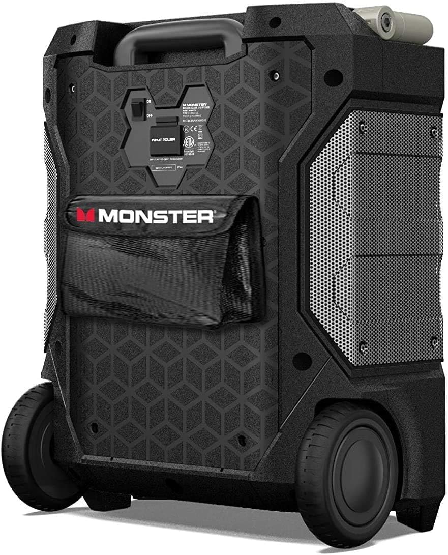 New Monster Rockin’ Roller 270 Indoor/Outdoor Portable Bluetooth Speaker | up to 200W of 270 Degree Sound & up to 100 Hours of Playtime