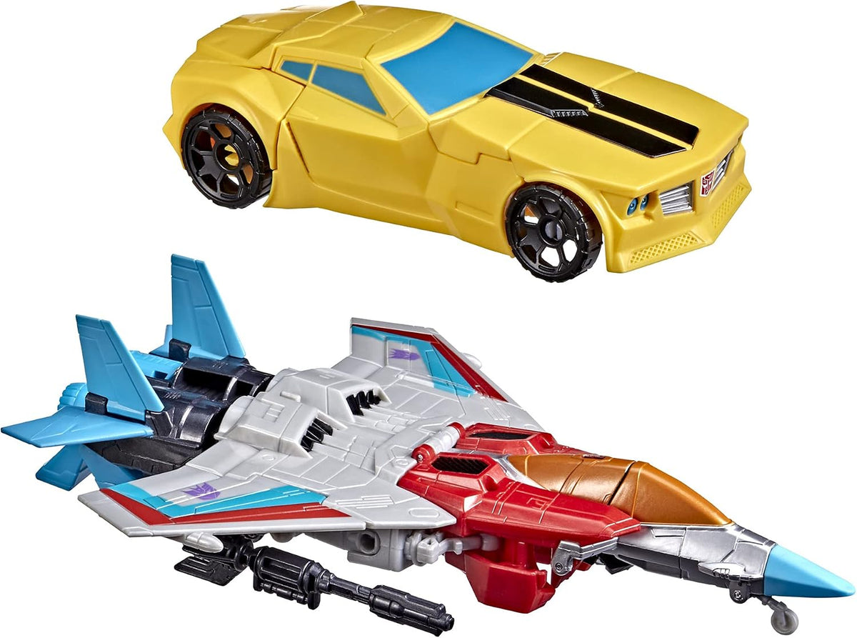 Transformers Toys Heroes and Villains Bumblebee and Starscream 2-Pack Action Figures - for Kids Ages 6 and Up, 7-inch (Amazon Exclusive)