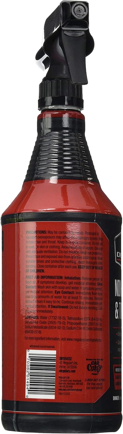 Meguiar's Non Acid Wheel & Tire Cleaner (32 oz) 6 Bottles