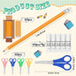 180 Pcs School Supplies Bulk 60 Safety Blunt Tip Scissors 60 White Glue Stick 60 Sharpened #2 HB Wood Pencils with Erasers Back to School Supplies for Party Favors Classroom