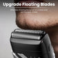 Foil Shaver for Men, Electric Razor with 2 Foil Heads, IPX7 Waterproof Electric Shaver, Wet Dry Cordless Razor, Chargeable Portable Shavers for Men, Silver