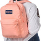 JanSport SuperBreak One Backpack - Durable, Lightweight Bookbag with 1 Main Compartment, Front Utility Pocket with Built-in Organizer - Premium Backpack, Peach Bum